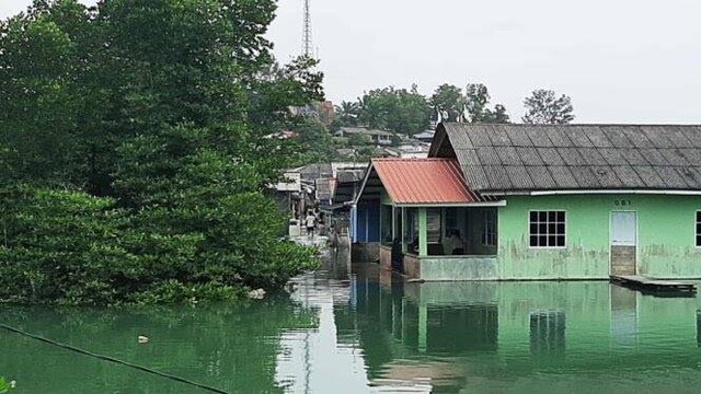 Banjir Rob di Tanjungpinang. Foto: Ismail/kepripedia.com