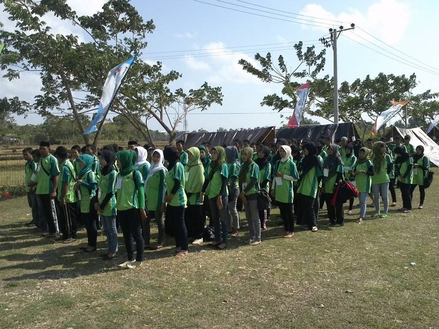 Salah satu kegiatan kemah pemuda di salah satu kabupaten di Sumatera tahun 2011 (Foto: Dok. pribadi)