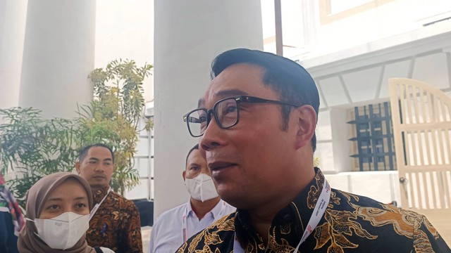 Gubernur Jawa Barat Ridwan Kamil saat ditemui di Gedung AA Maramis Jakarta, Kamis (26/1/2023). Foto: Ghinaa Rahmatika/kumparan