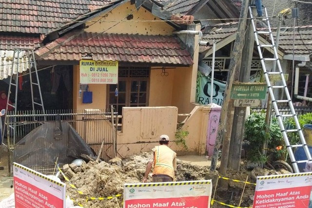 5 rumah di Tangerang rusak dan tertimbun lumpur akibat ledakan pipa gas. Foto: Dok. Istimewa