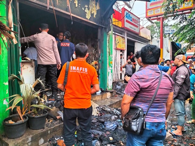 Kebakaran kios laundry di Tangerang. Dok: Istimewa.