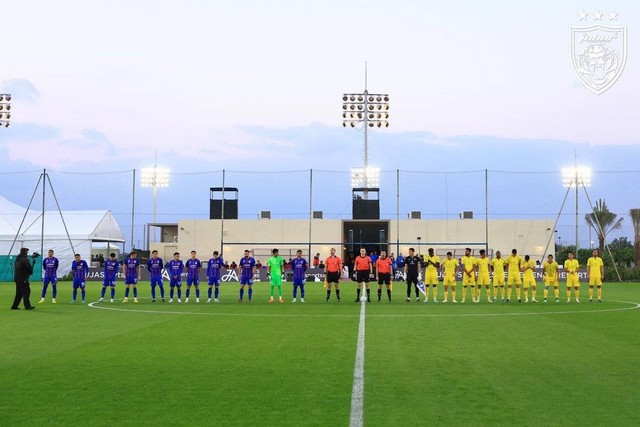 Laga Persahabatan antara PFC Levski Sofia vs Johor Darul Ta'zim di Dubai, Sabtu (28/1). Foto: dok. Johor Darul Ta'zim.