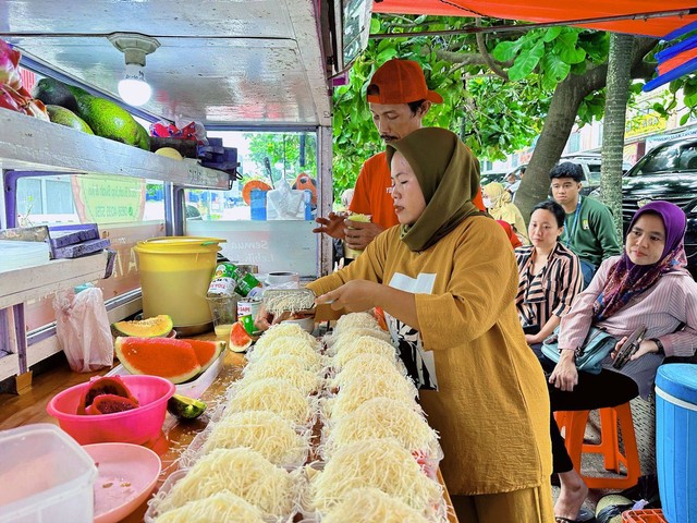 Java Jus: Salad Viral di Kota Metro, Lampung, Sabtu (28/1/2023) | Foto: Roza Hariqo/Lampung Geh