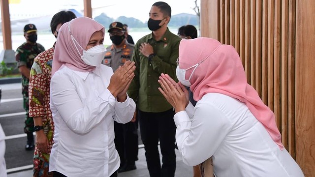 Ibu Negara Iriana Jokowi dan Wury Ma'ruf Amin saat kunjungan kerja ke Yogyakarta. Foto: Lukas/Biro Pers Sekretariat Presiden