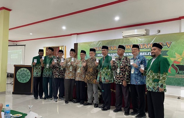 Musywil PWM Bangka Belitung dengan Menggunakan E-Voting Universitas Ahmad Dahlan (UAD) (Foto: Istimewa)