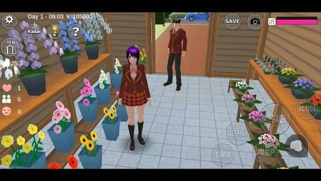 ID Sakura School Simulator rumah mewah. Foto: Google Play Store