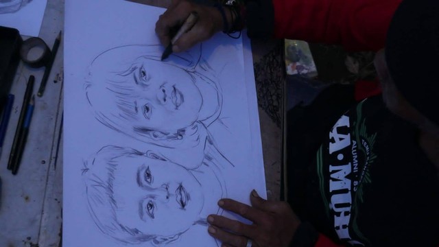 Sumber : Dokumentasi pribadi (gambar wajah pelanggan dua wajah anak).