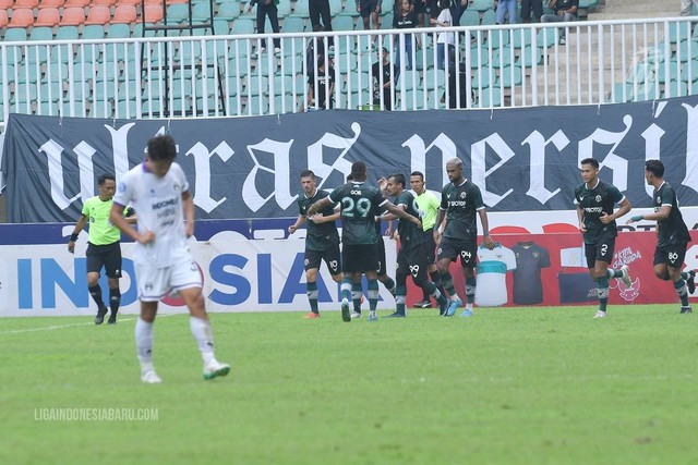Persikabo ditahan Persita dalam laga pekan ke-22 Liga 1 2022/23 di Stadion Pakansari, Bogor, Kamis (2/2/2023). Foto: Situs web resmi Liga Indonesia Baru