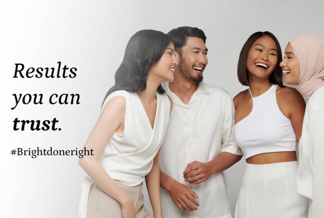 ERHA hadirkan kampanye Bright Done Right untuk membantu konsumen lebih percaya diri dengan perawatan kecantikan untuk kulit yang tampak segar bercahaya tanpa mengubah warna kulit asli. Foto: ERHA ULTIMATE BRIGHTENING. 