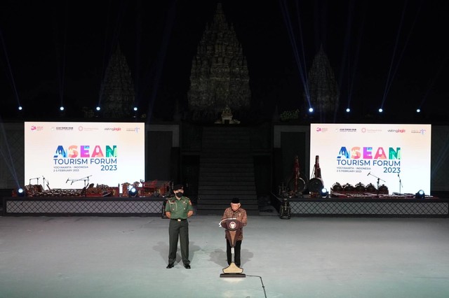 Wapres Maruf Amin di acara ASEAN Tourism Forum (ATF) 2023. Foto: Dok. Setwapres