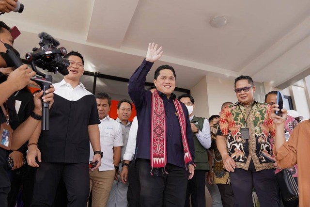 Menteri BUMN, Erick Thohir, melakukan kunjungan kerja ke Kalbar. Foto: Dok. Istimewa