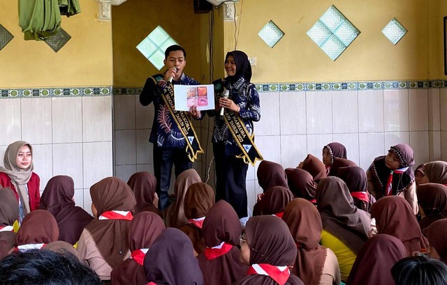 Dokumentasi pemaparan materi sosialisasi anti narkoba