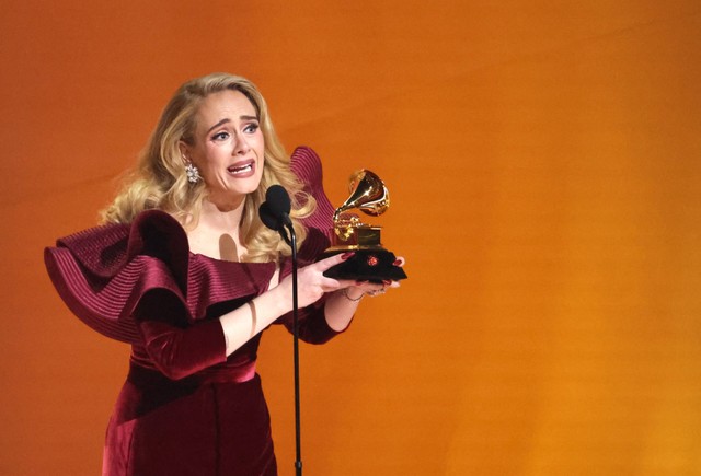 Viral, Ini Reaksi Adele saat Harry Styles Menang Grammy Awards 2023. Foto: Mario Anzuoni/REUTERS