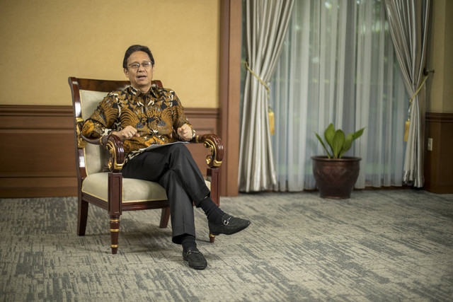 Menkes Budi Gunadi Sadikin saat ditemui kumparan di kantornya, Jakarta, Senin (6/2/2023). Foto: Aditia Noviansyah/kumparan Foto: Aditia Noviansyah/kumparan