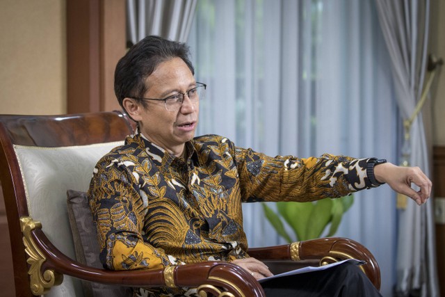 Menkes Budi Gunadi Sadikin saat ditemui kumparan di kantornya, Jakarta, Senin (6/2/2023). Foto: Aditia Noviansyah/kumparan Foto: Aditia Noviansyah/kumparan