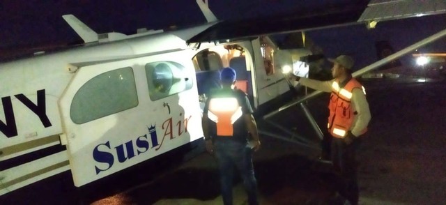 Pesawat Susi Air di Papua dibakar. Foto: Dok. Istimewa