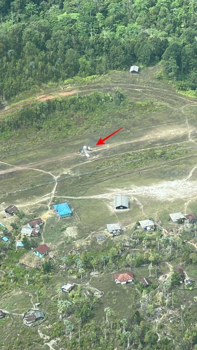 Pesawat Susi Air di Papua dibakar. Foto: Dok. Istimewa