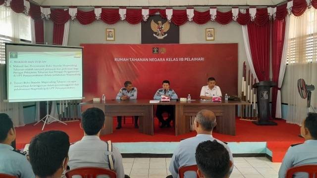 Tim Ditjen Pemasyarakatan Lakukan Pembekalan kepada Tim Asesor Rutan Kelas IIB Pelaihari