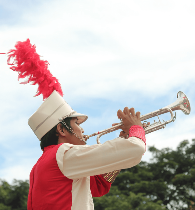 Marching band yang kehadirannya dinanti masyarakat saat parade atau festival. Foto: dokumen pribadi.