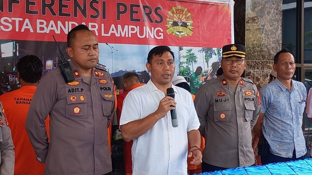 Selama Sebulan, Polresta Bandar Lampung Tangkap 22 Tersangka, 2 Orang Ditembak (1)
