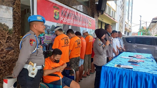Selama Sebulan, Polresta Bandar Lampung Tangkap 22 Tersangka, 2 Orang Ditembak (2)