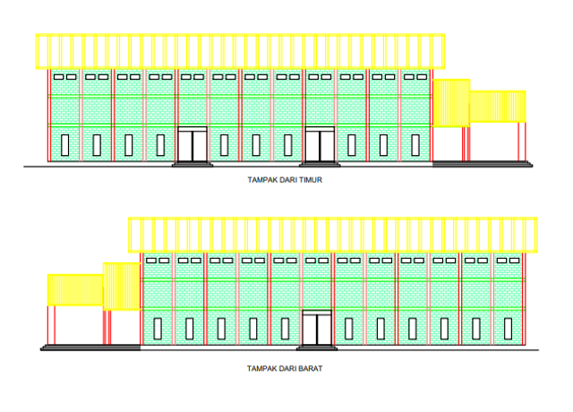 Kawal Pembangunan GOR, Mahasiswa KKN UNDIP Tim 1 Membuat Desain