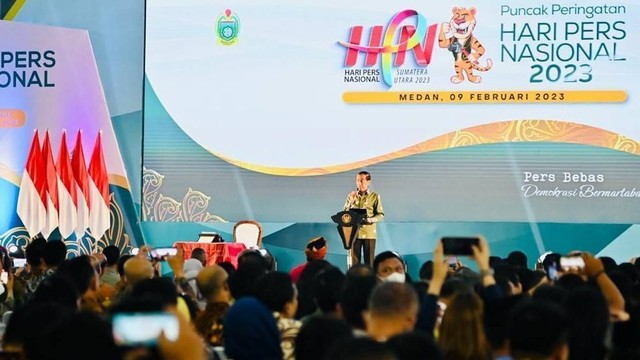 Foto: Jokowi Ajak Dukung Media Arus Utama Di Hari Pers Nasional 2023 ...