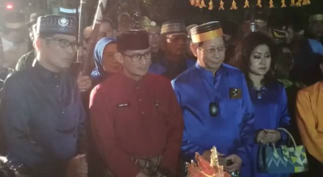 Sandiaga Uno berkunjung ke Istana Amantubillah Kerajaan Mempawah. Foto: M. Zain/Hi!Pontianak