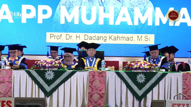 Rektor Uhamka Harap Peserta Wisuda Uhamka 2023 Dapat Maksimalkan Peluang Karir. Dokumentsi Uhamka.