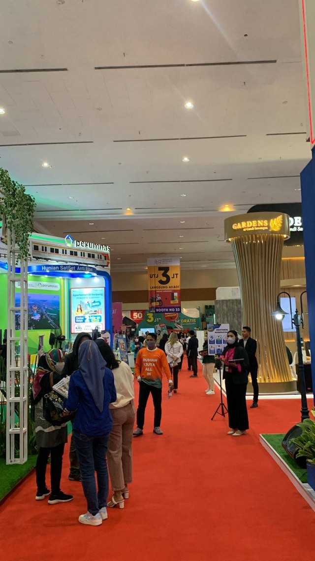 Suasana Properti Expo 2023 di JCC, Minggu (12/2/2023). Foto: Nabil Jahja/Kumparan