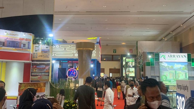 Suasana Properti Expo 2023 di JCC, Minggu (12/2/2023). Foto: Nabil Jahja/Kumparan