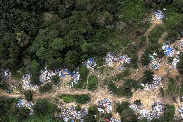 Kampung WNI ilegal di Malaysia. Foto: Facebook/Jabatan Imigresen Malaysia