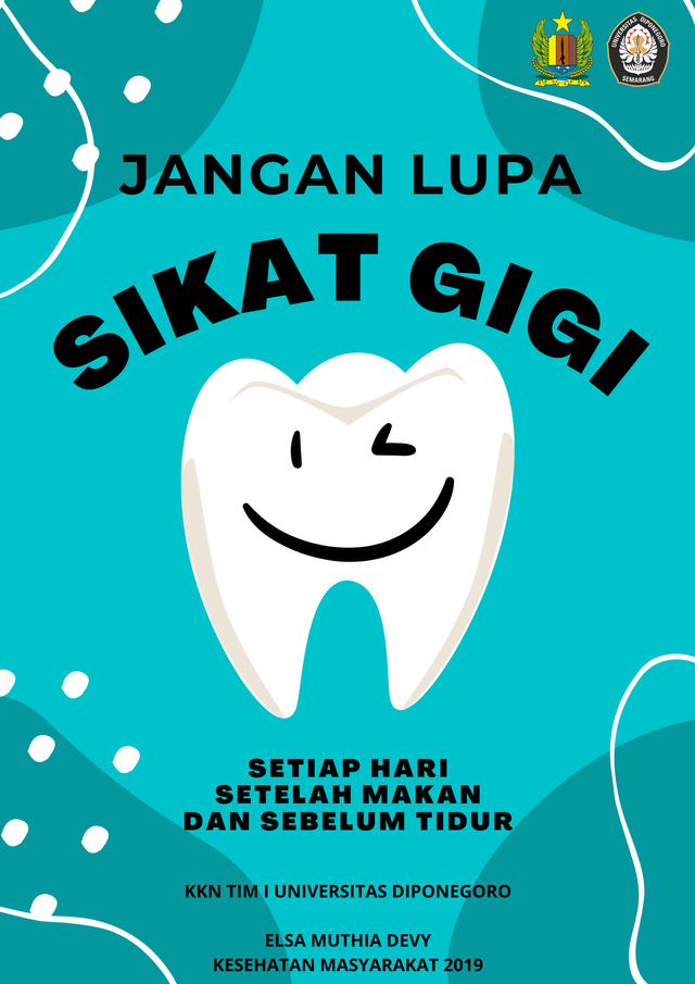 Poster "Jangan Lupa Sikat Gigi" sebagai Media Edukasi (Dokumen Pribadi)