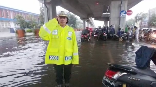 Kondisi kota Makassar saat dilanda banjir. Foto: Dok. Istimewa