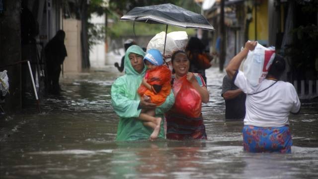 Banjir yang terjadi di Kota Manado.
