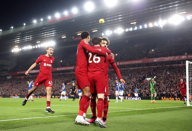 Liverpool vs Everton di Liga Inggris. Foto: Reuters/Carl Recine