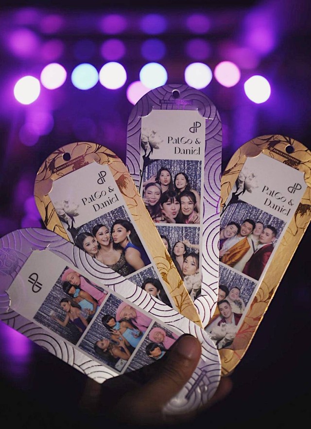 Selfiepod Stripes dari Bonico Photobooth untuk acara after party pernikahan Patricia Gouw. Foto: Dok. pribadi