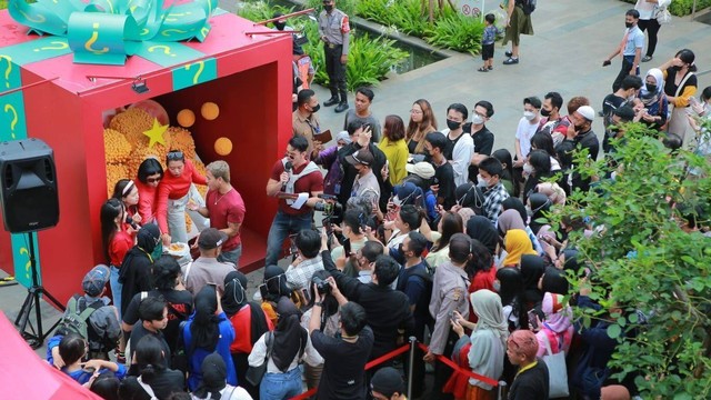 Peluncuran produk baru Fiesta Crispy Bubble Nugget di Sarinah, Jakarta Pusat, Sabtu (11/2/2023). Foto: Fiesta