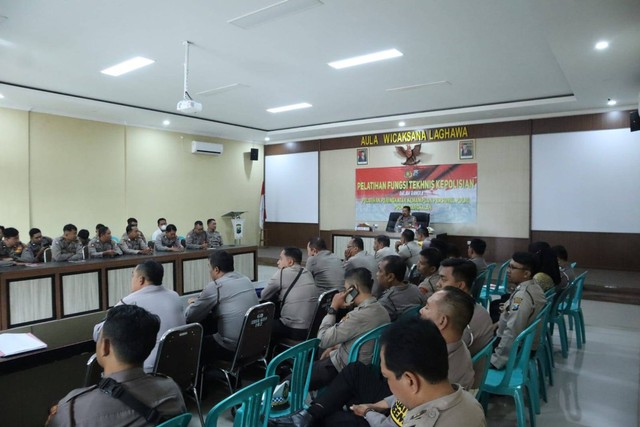 Tingkatkan Kualitas SDM, Polres Bangkalan Gelar Pelatihan Fungsi Teknis Lantas