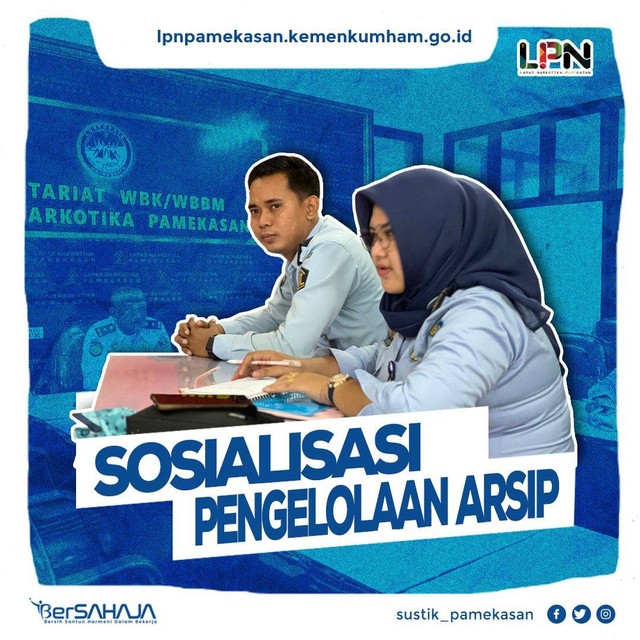 Lapas Narkotika Kelas IIA Pamekasan mengikuti Sosialisasi Digitalisasi Pengelolaan Arsip, Rabu (15/02/2023) Pagi (Foto: Humas Lapas Narkotika Pamekasan)