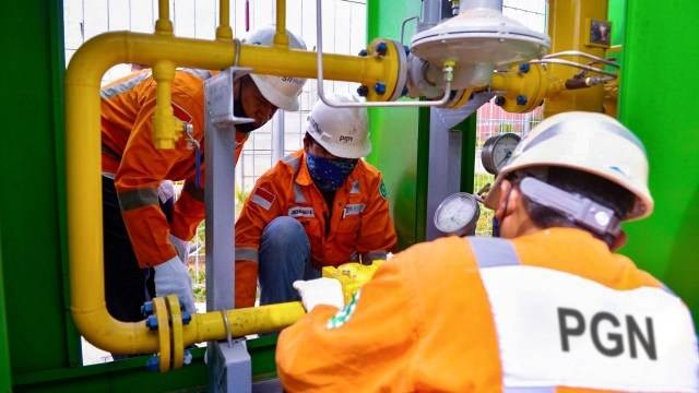 PGN salurkan gas ke pelanggan industri baru. Foto: PGN