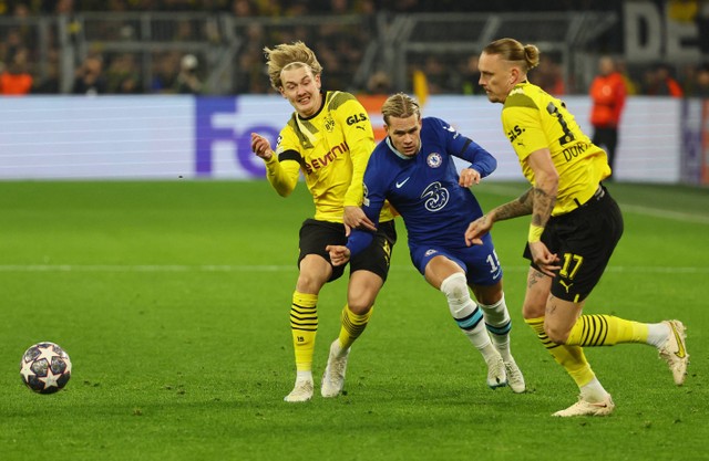 Dortmund vs Chelsea di Liga Champions Foto: Wolfgang Rattay/REUTERS