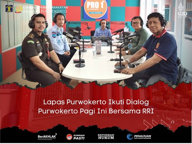 Lapas Purwokerto Ikuti Dialog Purwokerto Pagi Ini Bersama RRI