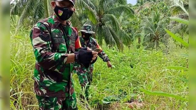 Lokasi penemuan jenazah Manda Pobela, anak di Desa Inuai yang menjadi korban pembunuhan tetangganya.