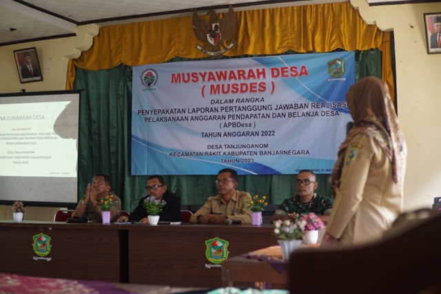 Musdes dibarengi dengan pembentukan satgas ODF di Desa Tanjunganom Sumber : dok. Pribadi