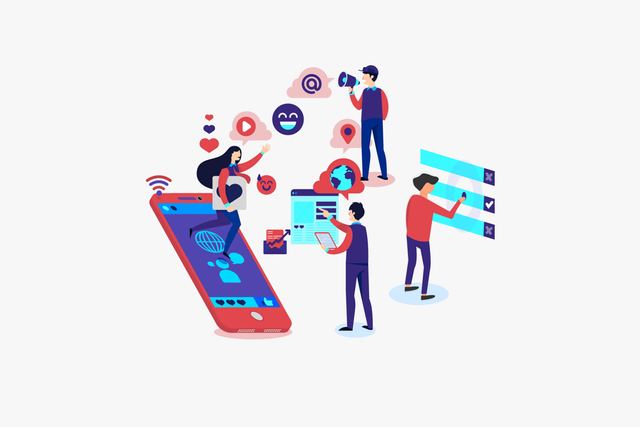 Ilustrasi para pengguna sosial media - gambar: pixabay.com/WebTechExperts
