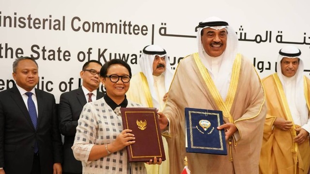 Perjanjian kerja sama bilateral yang telah ditandatangani oleh RI dan Kuwait. [Sumber: kemlu.go.id]