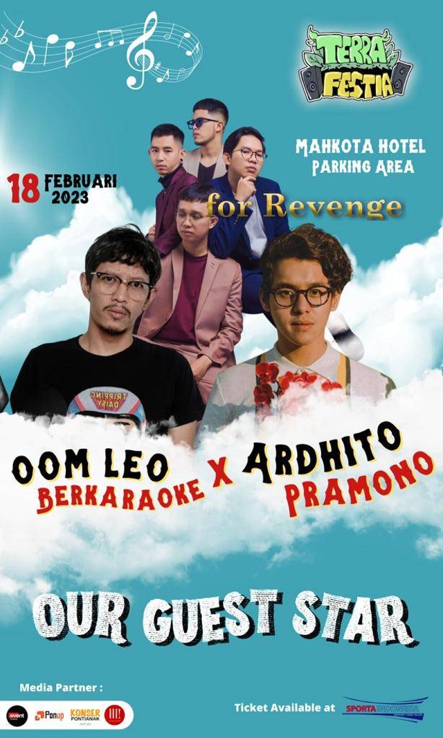 Terrafestia, HUT ke-52 SMA Negeri 2 Pontianak hadirkan for Revenge, Oom Leo Berkaroke featuring Ardhito Pramono. Foto: Dok. Terrafestia/Instagram