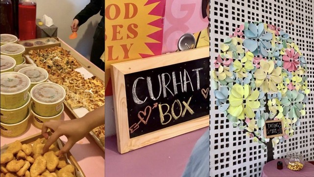 Foto: Dokumentasi Pribadi // snack dan beberapa booth di Shake It Love!