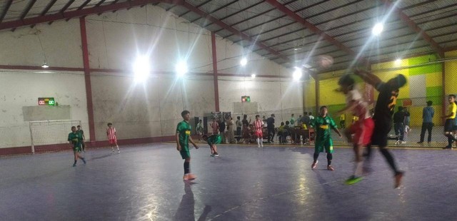 Suasana liga futsal santri untuk meriahkan peringatan 1 abad NU di Kota Magelang. Foto: Tugu Jogja